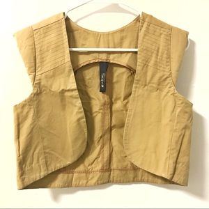 Mustard Yellow Mini Vest